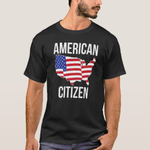 New American Citizen American Flag Us Citizenship  T-Shirt
