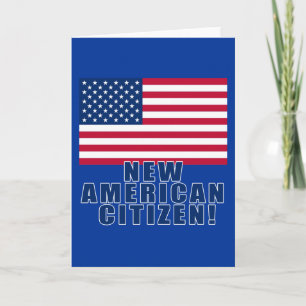 New American Citizen Gifts and Tshirts Card