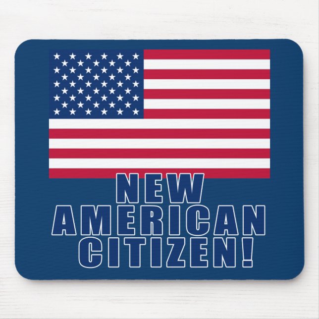 New American Citizen Gifts and Tshirts Mouse Mat (Front)