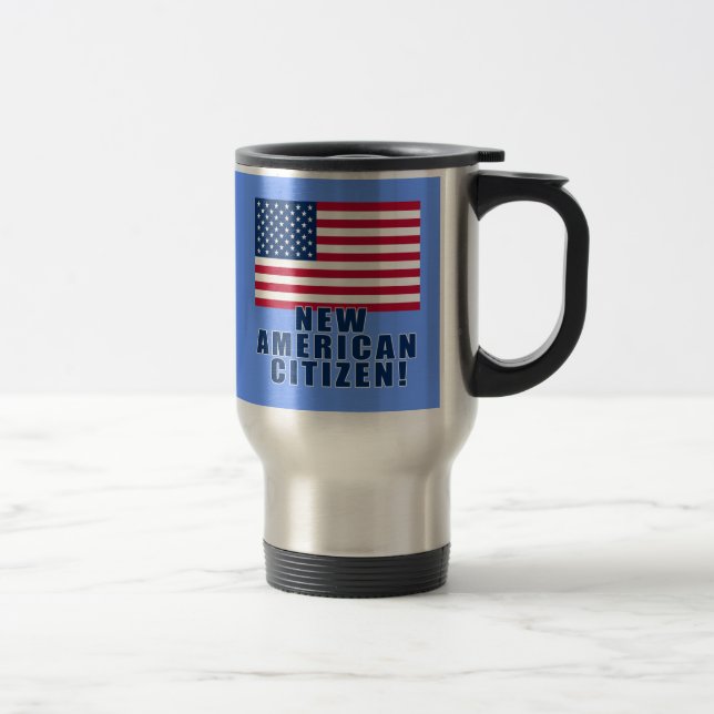 New American Citizen Gifts and Tshirts Travel Mug (Right)