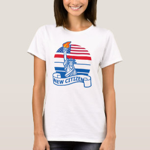 New American Citizen with Statue of Liberty T-Shirt