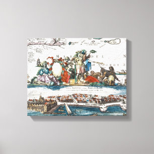 NEW AMSTERDAM, 1673 CANVAS PRINT