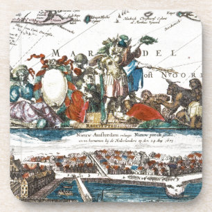 NEW AMSTERDAM, 1673 COASTER