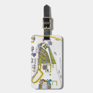 New Amsterdam Map, 1661 Luggage Tag