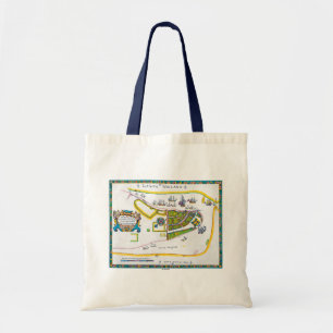 New Amsterdam Map, 1661 Tote Bag