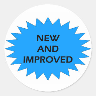 NEW AND IMPROVED Blue Star Classic Round Sticker