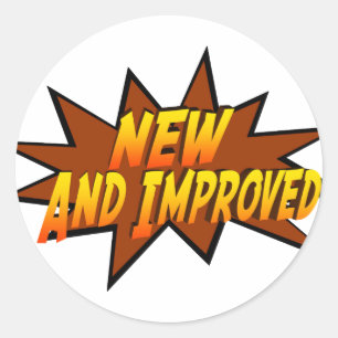 New And Improved Classic Round Sticker