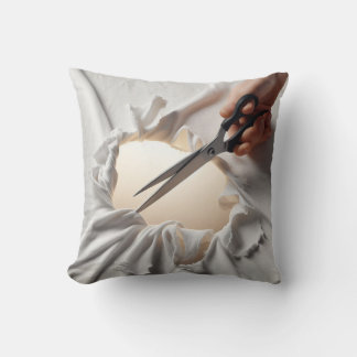 New and Modern Woman Scissors Cushion
