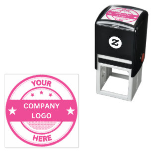 NEW! Approved! Self Inking Stamp - Fuchsia ink