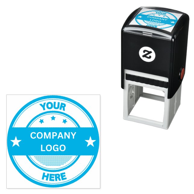 NEW! Approved! Self Inking Stamp - Light Blue ink (In Situ)