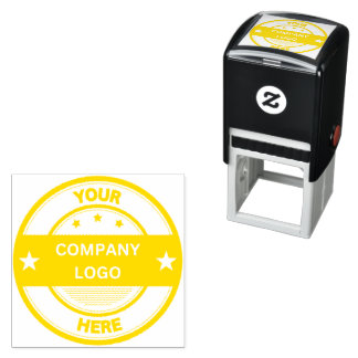 NEW! Approved! Self Inking Stamp - Yellow ink