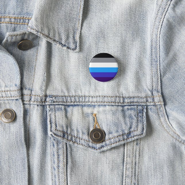 New Aroace Pride Flag Pin (In Situ)