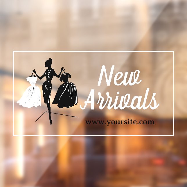 New Arrivals Custom Product Promo Window Cling (Sheet 2)