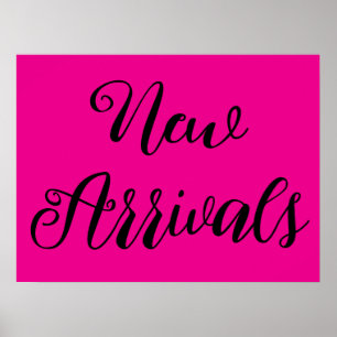 New Arrivals Sign, Retail Store Signage, Boutique Poster