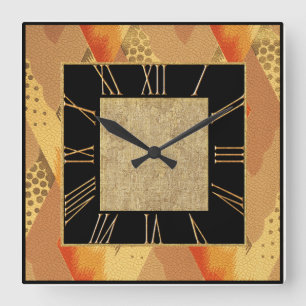 New Art Deco Style Square Wall Clock