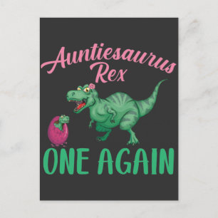 New Aunt Dinsosaur Egg Auntie Nephew Niece Dino Postcard