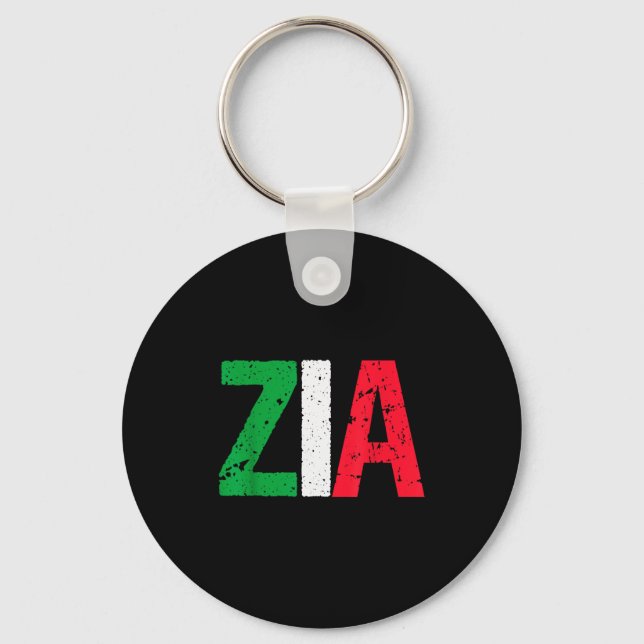 New Aunt Italian Zia Italian American Aunt Gift  Key Ring (Front)