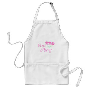 New Aunt Pink Flowers Tshirts and Gifts Standard Apron