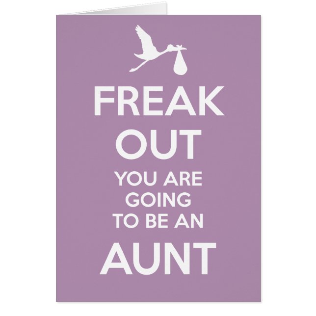 New Aunt Pregnancy Announcement (Front)