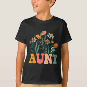 New Aunt Wildflower First Birthday & Baby Show T-Shirt