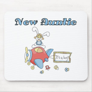 New Auntie - Aeroplane Tshirts and Gifts Mouse Mat