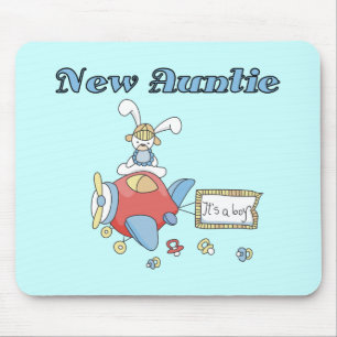New Auntie - Aeroplane Tshirts and Gifts Mouse Mat