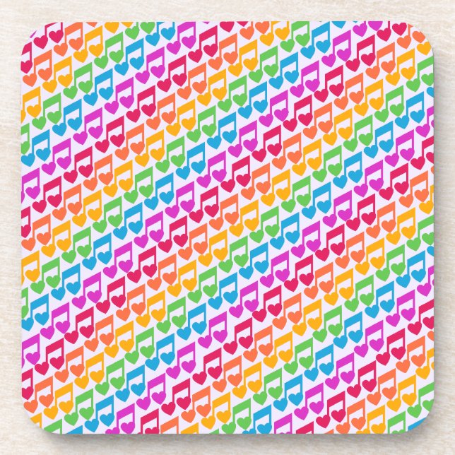 New Awesome Rainbow Notes Coaster (Front)