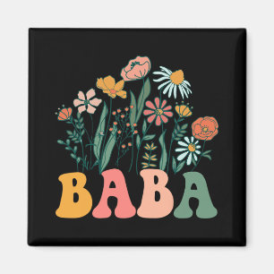 New Baba Wildflower First Birthday &amp; Baby Show Magnet