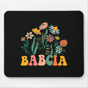 New Babcia Wildflower First Birthday &amp; Baby Sh Mouse Mat