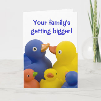 New babies in the family -  Duck Family Group Card