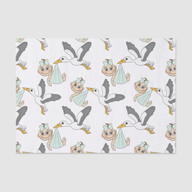 New baby, 10lb Tissue Paper, White Tissue Paper (Front)