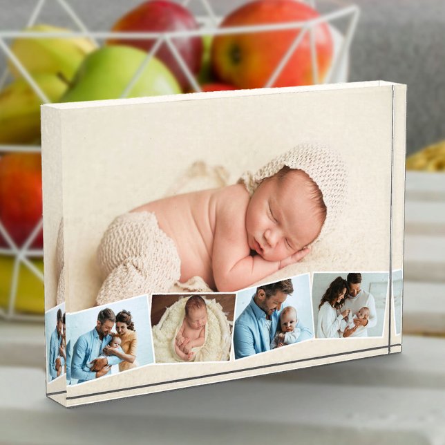 New Baby 5 Photo Collage Zigzag Photo Strip (Creator Uploaded)