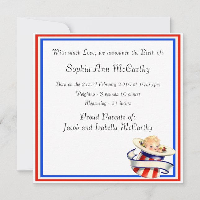 New Baby Announcement (Front)