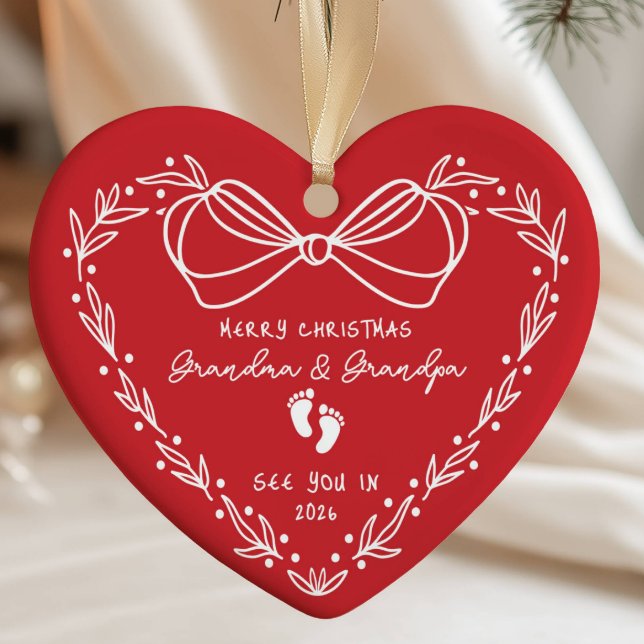 New Baby Announcement Christmas  Ceramic Tree Decoration (Creator Uploaded)