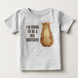 New Baby Big Brother Little Bear Toddler Tshirt