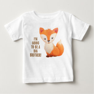 New Baby Big Brother Little Fox Toddler Tshirt