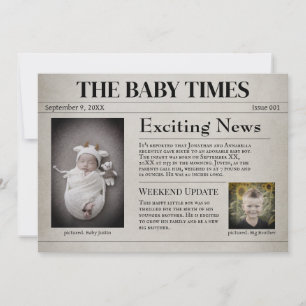 New Baby Birth Announcement