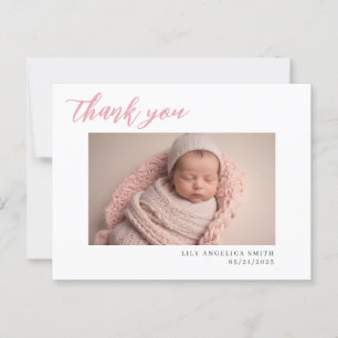 New Baby Birth announcement card with photo