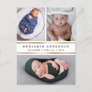New Baby Birth Announcement Thank You Photo