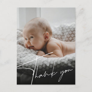 New Baby Birth Announcement Thank You Postcard