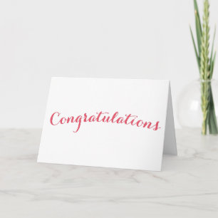 New Baby Birth Pregnancy Pink Congratulations Card