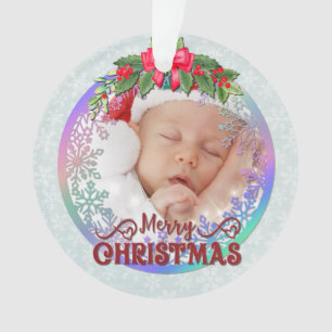 New baby birth stats Christmas, Birth Announcement Ornament