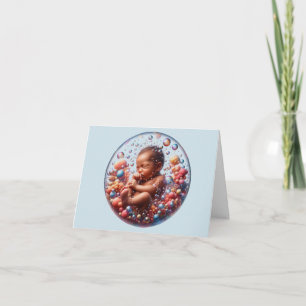 New Baby Boy Arrival Card