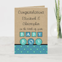 New Baby Boy big love rustic turquoise blue