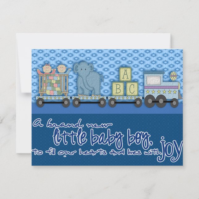 new baby boy card (Front)