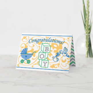 New Baby Boy Card