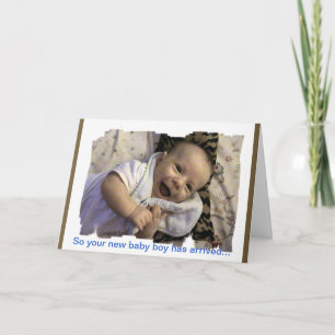 New Baby Boy Congratulations Card