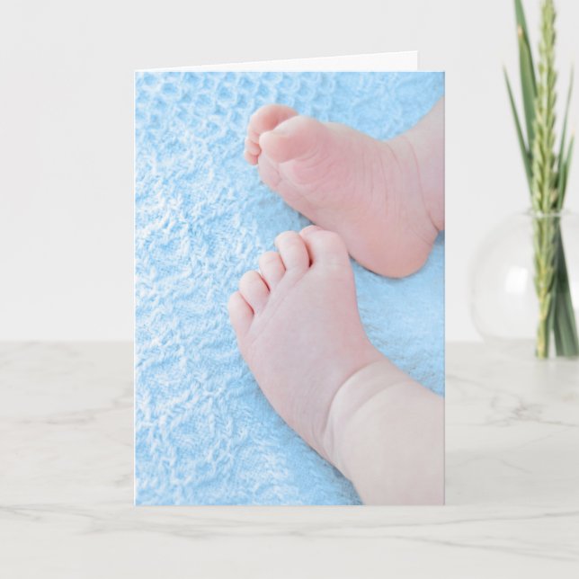 New Baby Boy Congratulations Card (Front)