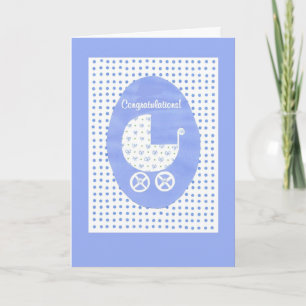New Baby Boy Congratulations Card