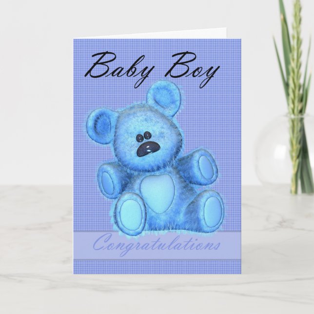 New Baby boy Congratulations Card (Front)